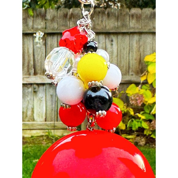 Pokemon Poke’ Ball Engagement Ring Box Keychain Purse Bag Charm - Picture 6 of 7